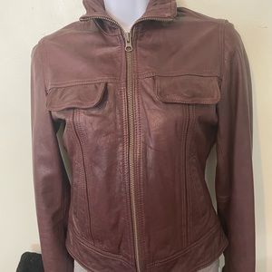 Lucky Brand Authentic leather vintage jacket XS